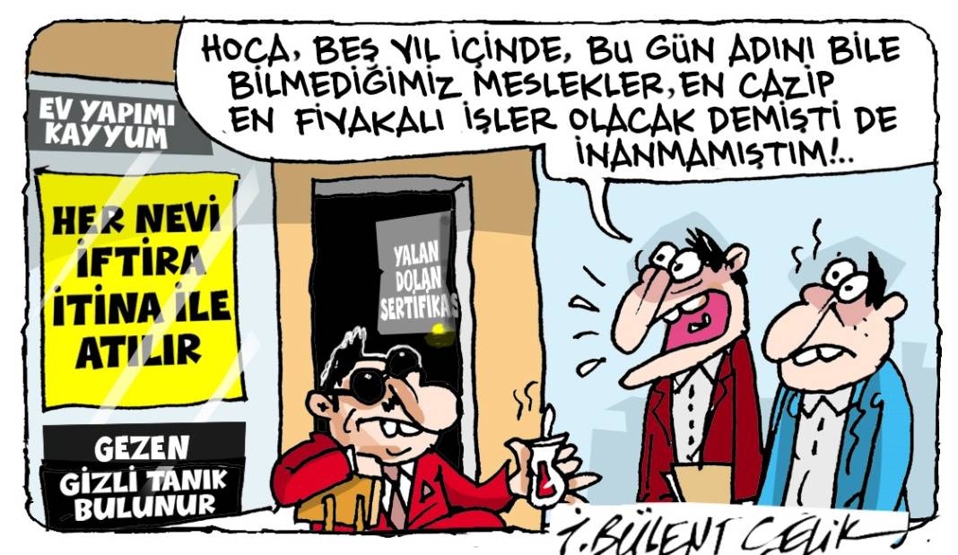 İ. Bülent Çelik'in 14 Eylül 2025 tarihli karikatürü 1